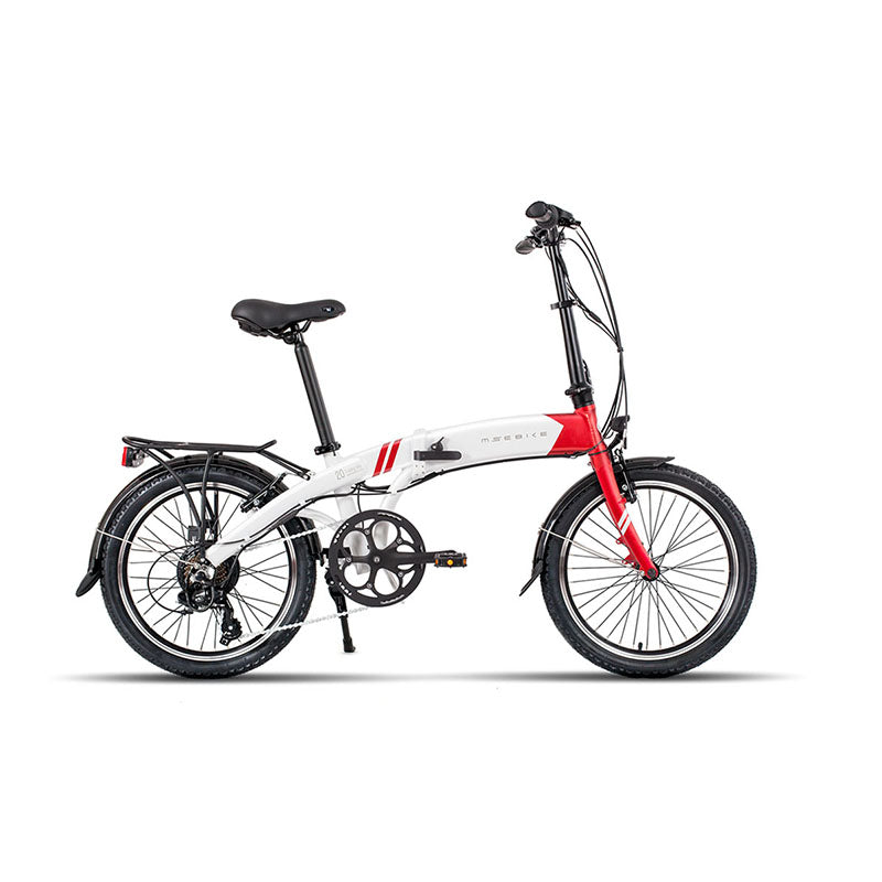 MS-EBIKE CUCKOO ELECTRIC FOLDING BIKE WHITE RED