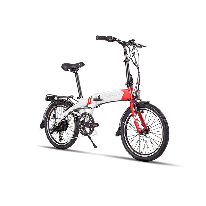 MS-EBIKE CUCKOO ELECTRIC FOLDING BIKE WHITE RED