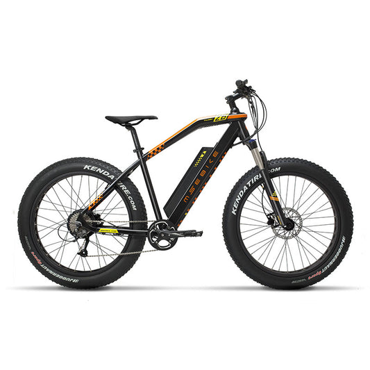 MS-EBIKE FALCON ELECTRIC FAT TYRE BIKE BLACK ORANGE