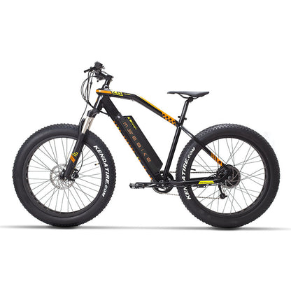 MS-EBIKE FALCON ELECTRIC FAT TYRE BIKE BLACK ORANGE