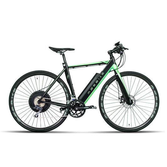 MS-EBIKE REIMS ELECTRIC ROAD BIKE BLACK GREEN