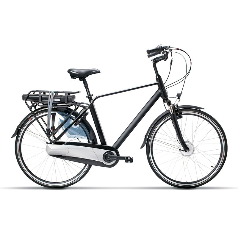 MS-EBIKE TERRELL 2 ELECTRIC HYBRID BIKE BLACK WHITE